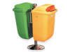 Twin Waste Bin with Mounting Brackets